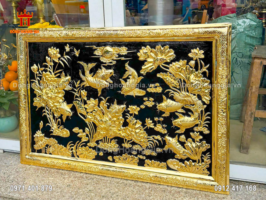 Bức tranh được nghệ nhân của chúng tôi chế tác hoàn toàn thủ công tinh xảo